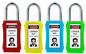 75mm Long Body Colorful ABS Safety Steel Shackle Lockout Padlocks with Keyed Alike supplier