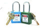 Color Short Stainless Steel Keyed Differ Safety Lockout Padlocks supplier