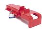 Red  PP Material Batterfly Valve Lockout with Padlock and PVC Tag supplier