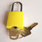 Steel Shackle Aluminum Lock Body Safety Lockout Padlocks With Key Alike, Different Master Key supplier