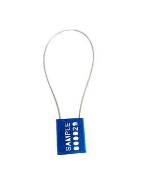 Printing Logo on Aluminum Body Steel Cable Shackle Mini Safety Lockout supplier