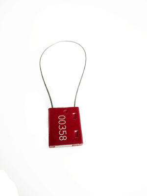 Printing Logo on Aluminum Body Steel Cable Shackle Mini Safety Lockout supplier