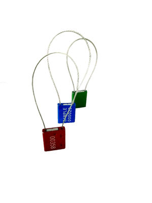 Printing Logo on Aluminum Body Steel Cable Shackle Mini Safety Lockout supplier