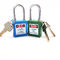 Xenoy Body Steel Shackle Differnt Key Safety Lockout Padlocks with English PVC Tag supplier