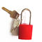 Red Yellow Aluminum Body Steel Shackle, Brass Cylinder Lock Inner Safety Lockout Padlocks supplier