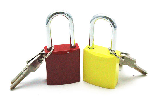 Steel Shackle Aluminum Lock Body Safety Lockout Padlocks With Key Alike, Different Master Key supplier