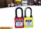 Durable Lock Out Padlocks , Dust Proof Nylon Shackle ABS Lock Out Locks supplier