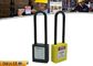 Yellow and Black Colour English PVC Tag Safety Lockout Padlocks 76mm Sahckle Length supplier