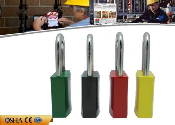 Colorful Aluminum Safety Lockout Padlocks Stable Paint Coating Surface supplier