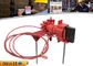 Industrial ABS Gate Valve Lockout Device Double with Control Arm 647g Weight supplier