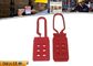 CE Red Non - Conductive Nylon Lock Out Hasp with Available 6PCS Padlocks supplier