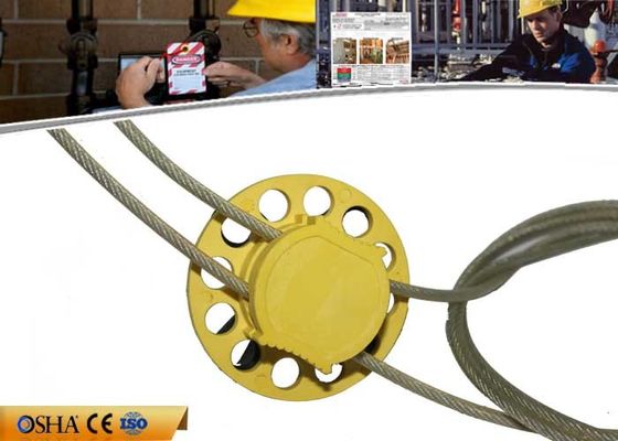 Cable Safety Lock Out With 185g Weight ABS Material Body  2m Cable Steel supplier