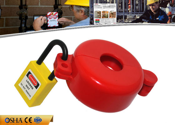 ABS Material Red Gas Cylinder Tank Lock Out  Use for Valve Stem Hole 32MM supplier