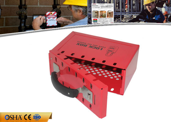 Red Portable Lockout Tagout Kits With 12 Pieces Padlocks Steel Material supplier