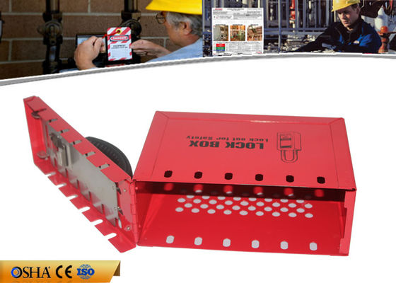 Red Portable Lockout Tagout Kits With 12 Pieces Padlocks Steel Material supplier