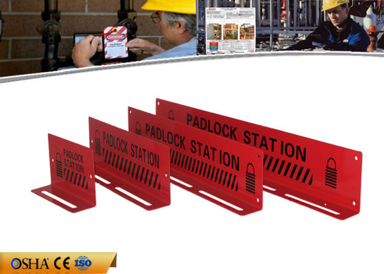Durable Steel Material 282g Red Lockout Station Hold 10 Pieces Padlocks supplier