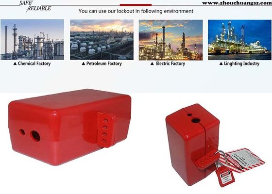 ABS Pneumatic Plug Circuit Breaker Lockout Available 4pcs Padlocks supplier