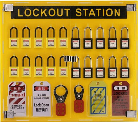 OEM PP Material Lockout Tagout Board 20 - Locks Customizable Digits supplier