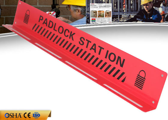 ZC-S004 CE Durable Red Lock Out Station Steel Material 547g Weight supplier