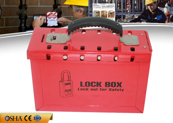 ZC-X01(S) Durable Red Lock Out Kit , 1358g Steel Safety Lockout Kit supplier