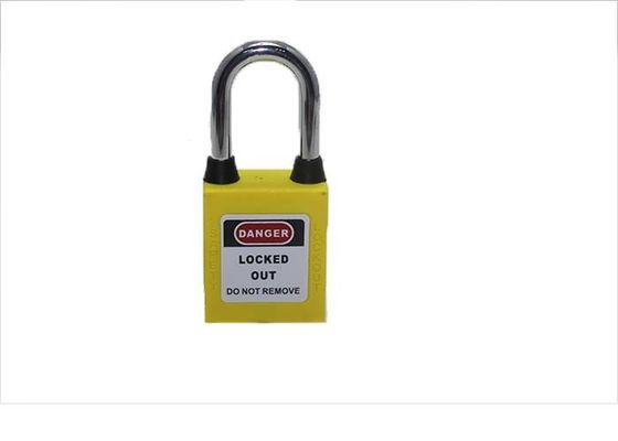 85g Dustproof Lock Out Padlocks ABS Body 38 Mm Short Steel Shackle supplier