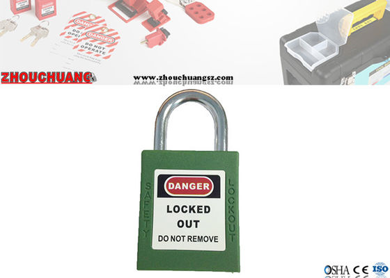 25mm Hardened Short Steel Shackle Colourful Safety Lockout Padlocks supplier