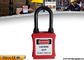 Durable Lock Out Padlocks , Dust Proof Nylon Shackle ABS Lock Out Locks supplier