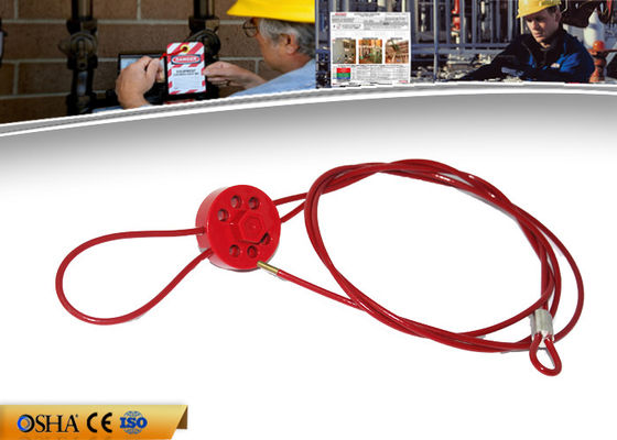 ZC-L31 Wheel Resistance Cable Lockout , CE 119g  PVC Coated Lockout Tagout supplier