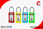 75mm Long Lock Body Colorful Isolation ABS Safety 38mm steel shackle Lockout Padlocks with Keyed Alike supplier