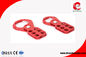 Best Red Economic Steel Safety Lockout Locking Hasp Lock With two resistantTaps supplier