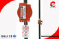 Durable PP Adjustable Gate Valve Handle Rod Lockout 25 mm - 165 mm Red supplier