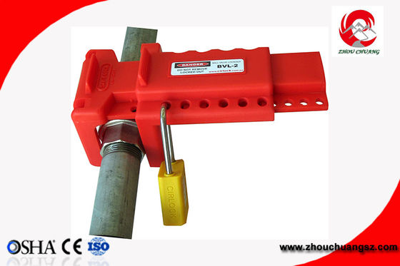 Durable PP Safety Butterfly Valve Lockout for Valve Handle from 8mm to 45mm supplier