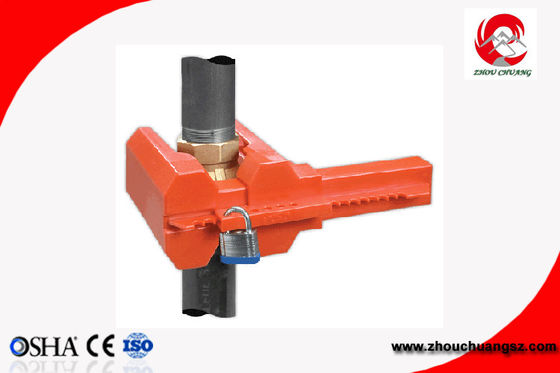 Durable PP Safety Butterfly Valve Lockout for Valve Handle from 8mm to 45mm supplier