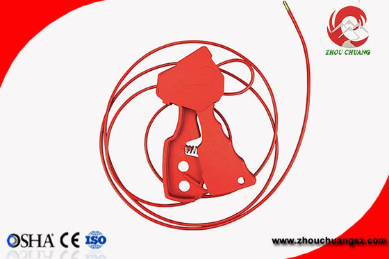 Grip type cable lockout impact nylon 2.4m stainless steel cable supplier
