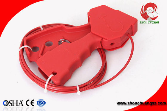Grip type cable lockout impact nylon 2.4m stainless steel cable supplier