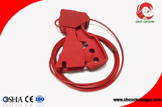 Grip type cable lockout impact nylon 2.4m stainless steel cable supplier