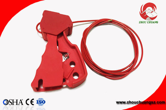 Grip type cable lockout impact nylon 2.4m stainless steel cable supplier