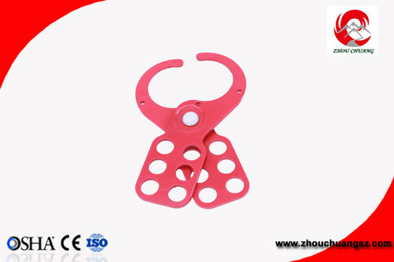 Steel Hasp Safety Lockout/Tagout Economic with Hook, 1" Shackle supplier