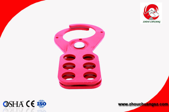 Steel Hasp Safety Lockout/Tagout Economic with Hook, 1" Shackle supplier