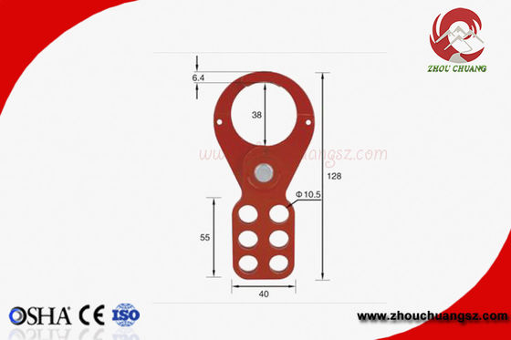 Steel Economic Safety Lockout Hasp spraying plastics and antirust finish treatment supplier