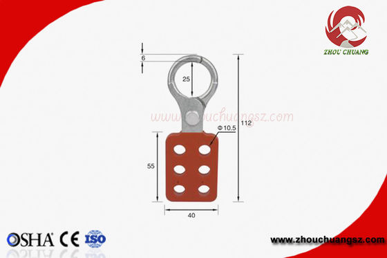 Lightweight Aluminum LOTO Hasp with 25mm Lock Shackle Safety Lock Out supplier