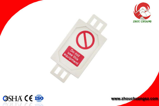 Plastic Lockout Scaffolding Tagout with insert card suitable for PAT testing supplier