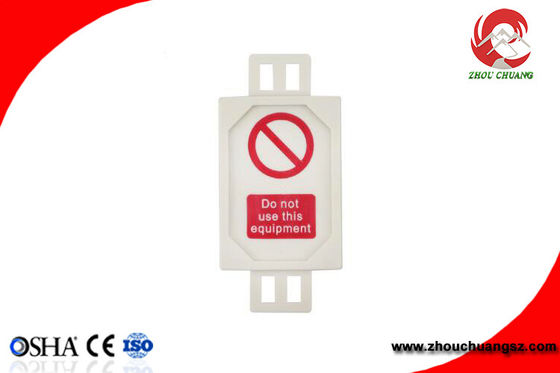 Plastic Lockout Scaffolding Tagout with insert card suitable for PAT testing supplier