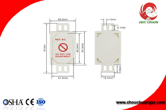 Plastic Lockout Scaffolding Tagout with insert card suitable for PAT testing supplier