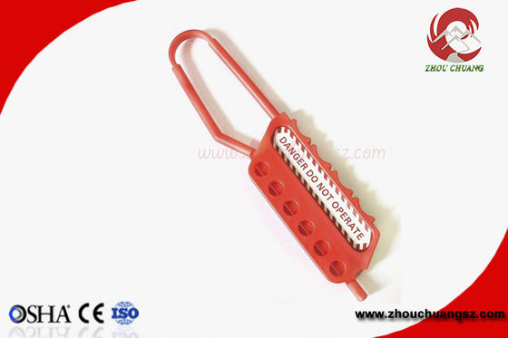 Nylon Lockout Hasp for electric industry allow 6 pcs locks safety padlock supplier