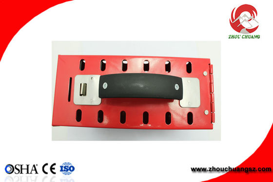 ZC-X01P Portable Steel Plate Safety Group Lockout Box Kit Foldable Handle supplier