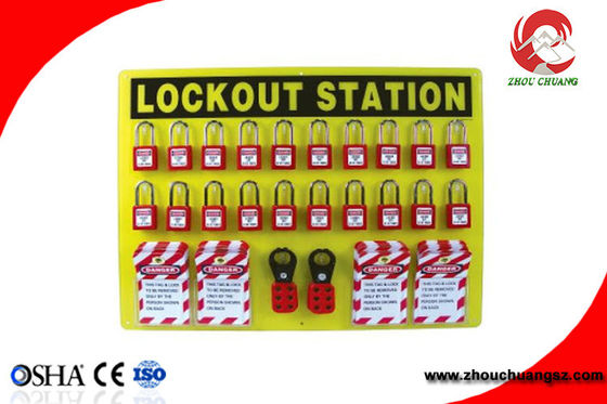 20-Locks Safety Lockout Center without Cover OEM PP Material Can Customizable supplier