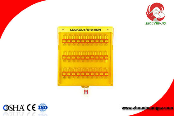Modular Safety  Lockout Tagout Station Plastic PP Material With Cover supplier