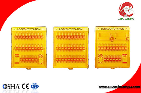 Modular Safety  Lockout Tagout Station Plastic PP Material With Cover supplier