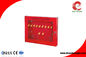 Loto Safety Lockout Station Red Energy Insulation 22 - Padlocks Available 430mm Height supplier
